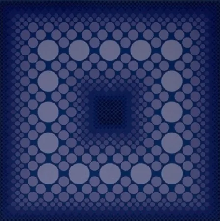 Siebdruck Vasarely - CORONA