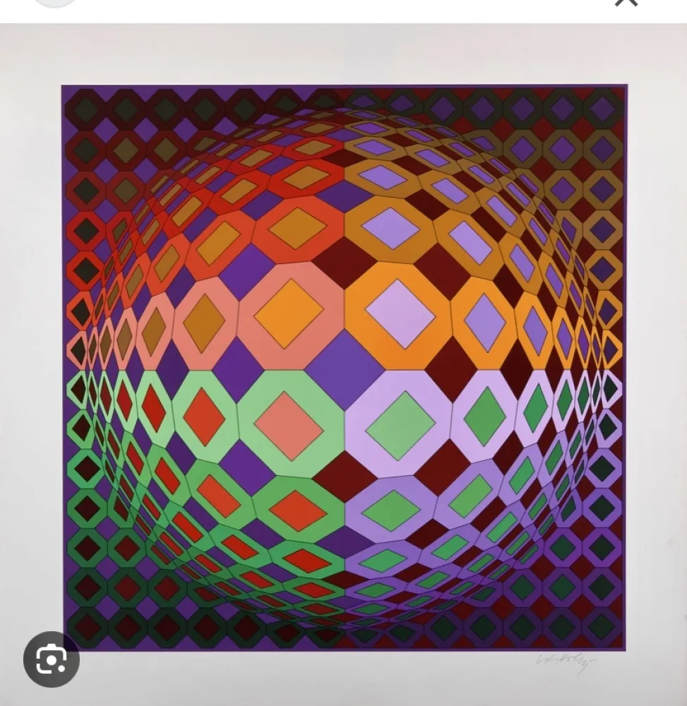 Siebdruck Vasarely - Dombodka - 1978