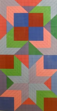 Siebdruck Vasarely - Door