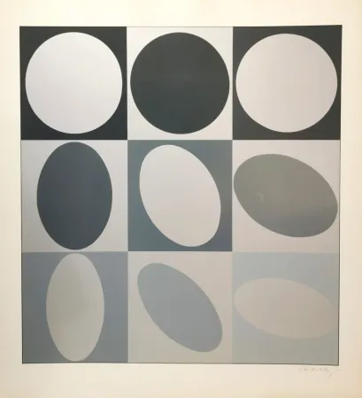 Siebdruck Vasarely - Ezust