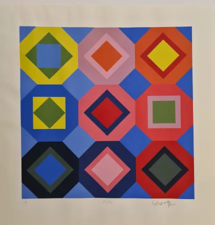 Siebdruck Vasarely - Folkokta 