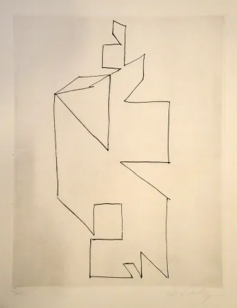 Kaltnadelradierung Vasarely - GORDES SYNTHESE