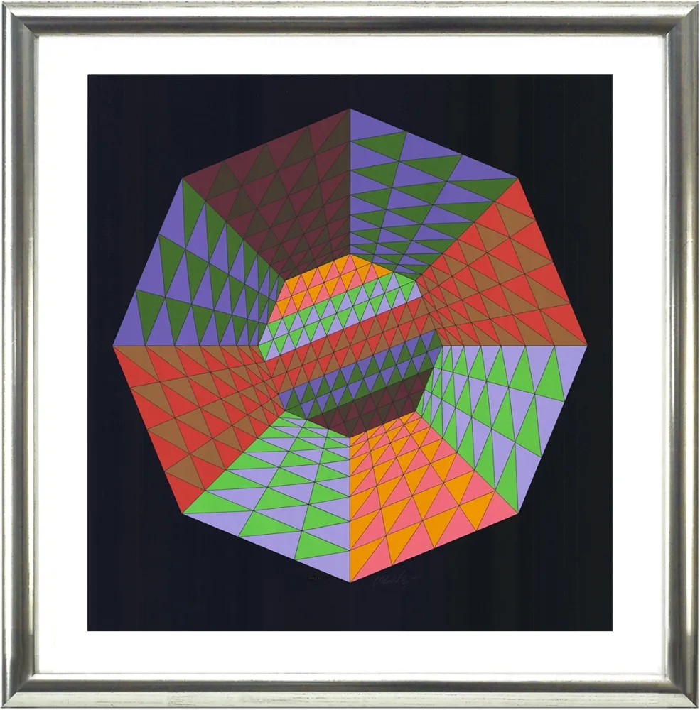 Siebdruck Vasarely - Heisenberg