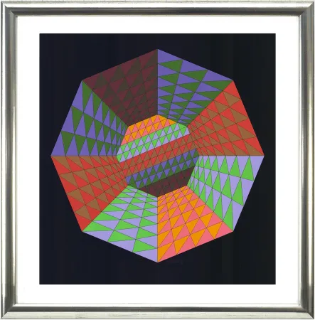 Siebdruck Vasarely - Heisenberg