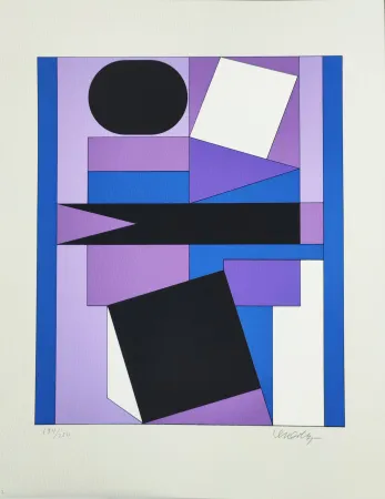 Siebdruck Vasarely - Herim