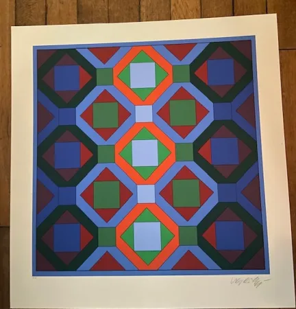 Siebdruck Vasarely - Hommage à Jean-Sebastien Bach