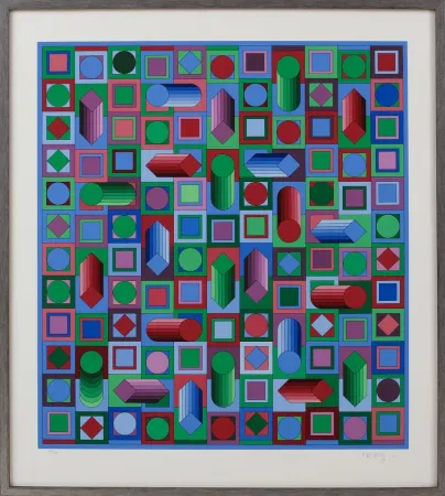 Siebdruck Vasarely - Hyram