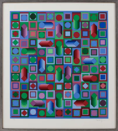 Siebdruck Vasarely - Hyram