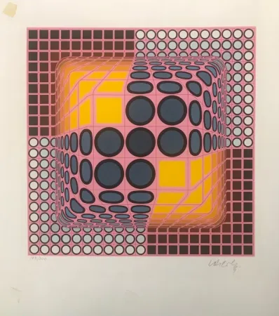 Siebdruck Vasarely - Jenge 