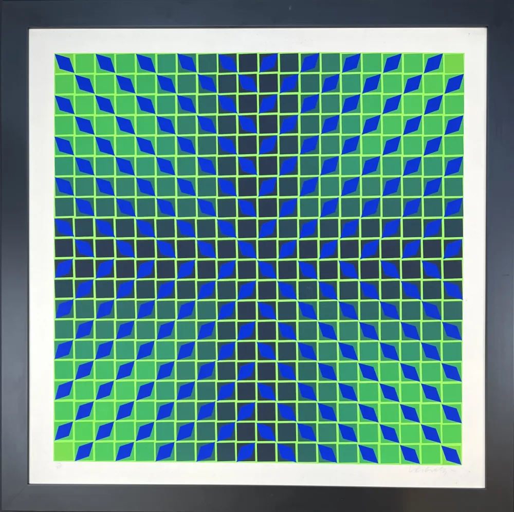 Siebdruck Vasarely - Jindey