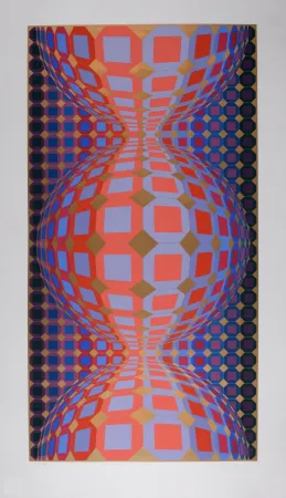 Siebdruck Vasarely - Kabba III, 1988 - Hand-signed