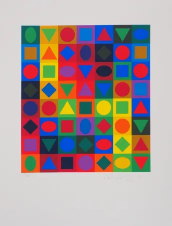 Siebdruck Vasarely - Kalota
