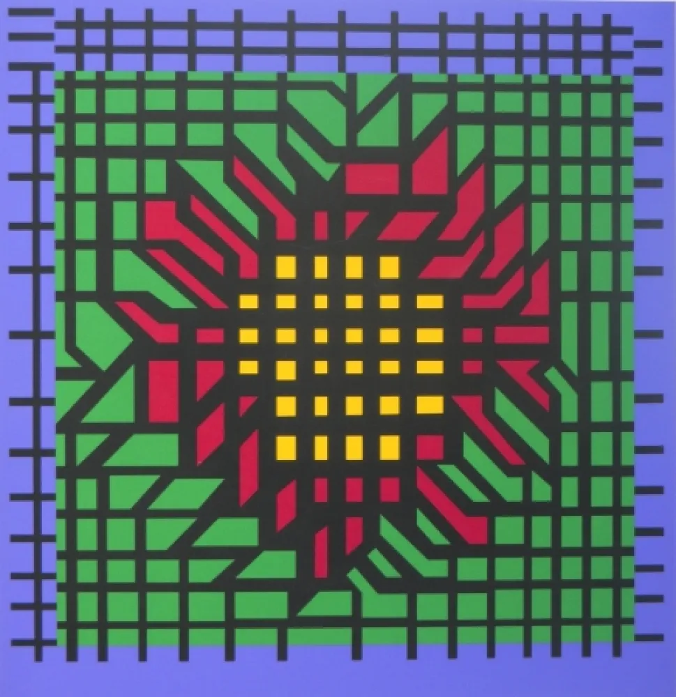Siebdruck Vasarely - KATZAG