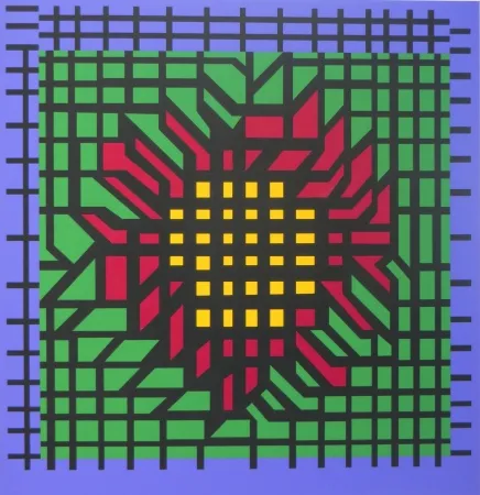 Siebdruck Vasarely - KATZAG