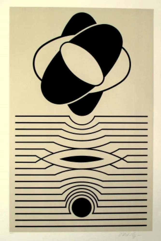 Siebdruck Vasarely - Kerhon