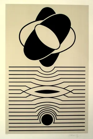 Siebdruck Vasarely - Kerhon
