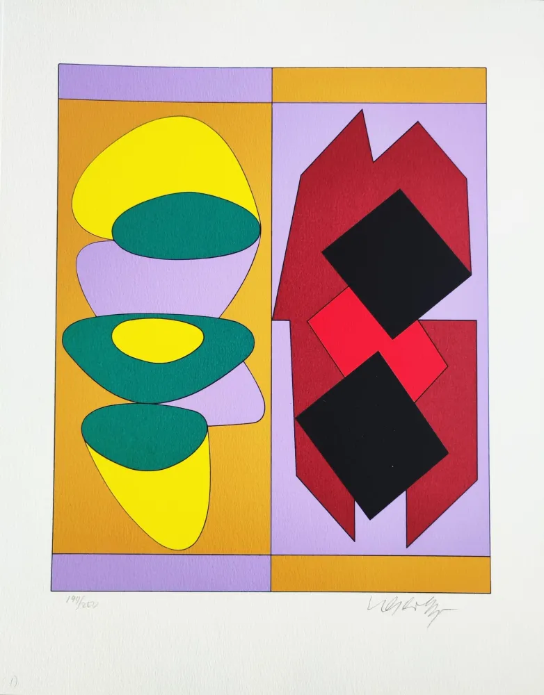 Siebdruck Vasarely - Kris Bille