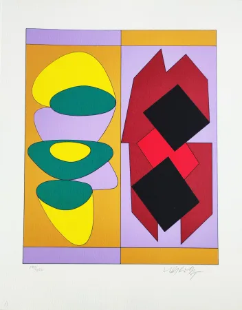 Siebdruck Vasarely - Kris Bille