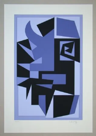 Siebdruck Vasarely - Kwartz