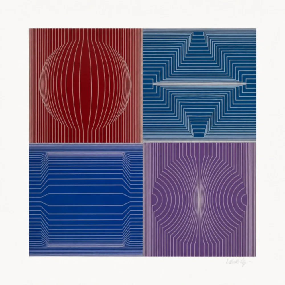 Siebdruck Vasarely - La Certa