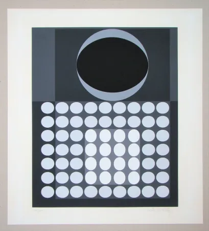 Siebdruck Vasarely - Laika