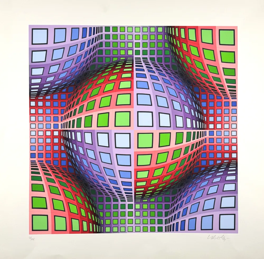 Siebdruck Vasarely - Lava 