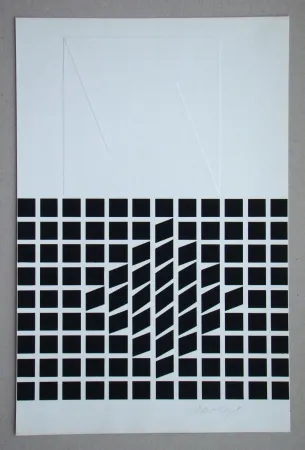 Siebdruck Vasarely - Likka-2 ( relief )