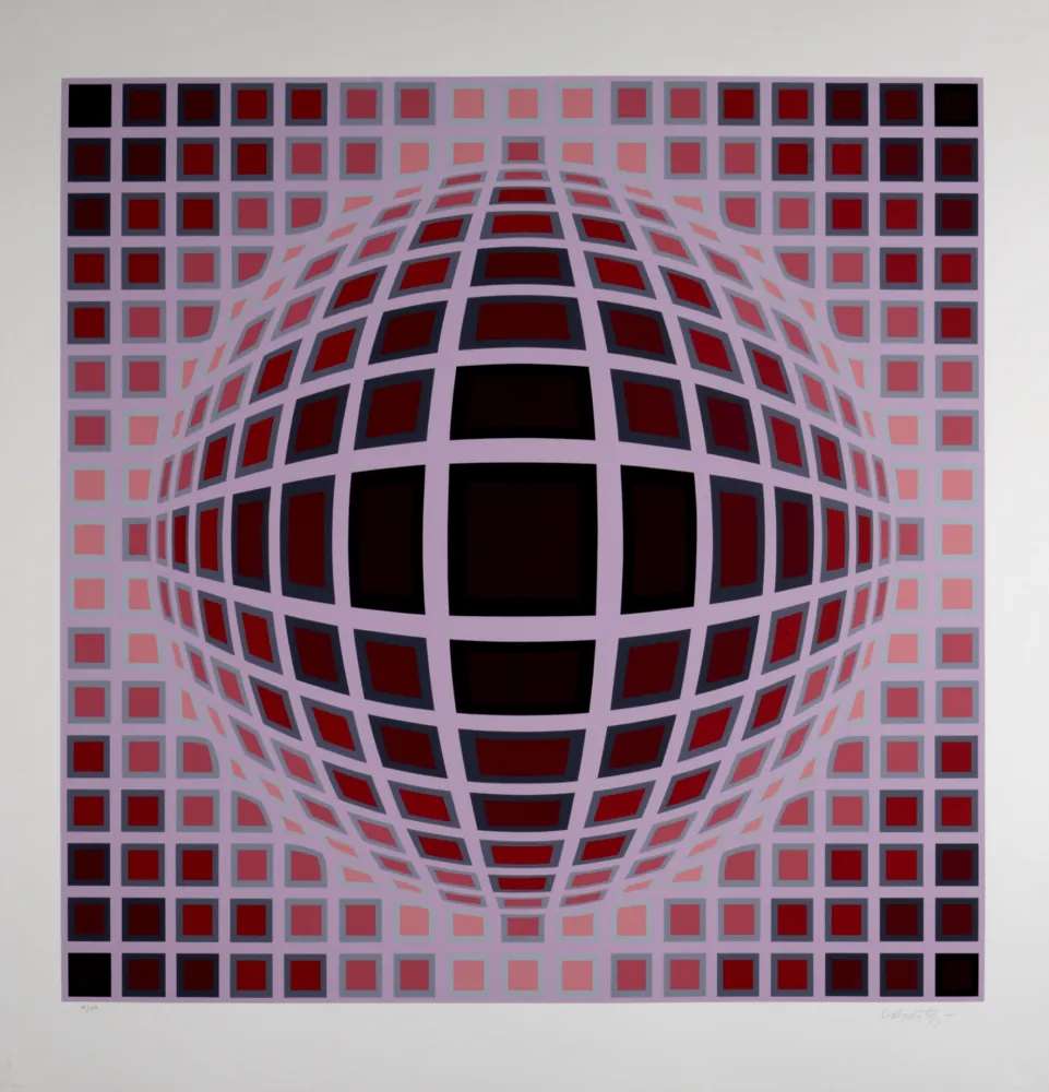 Siebdruck Vasarely - Louisiana 1, c. 1983 - Hand-signed