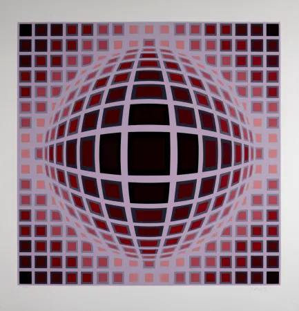 Siebdruck Vasarely - Louisiana 1, c. 1983 - Hand-signed