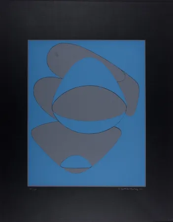 Siebdruck Vasarely - Mar Caribe