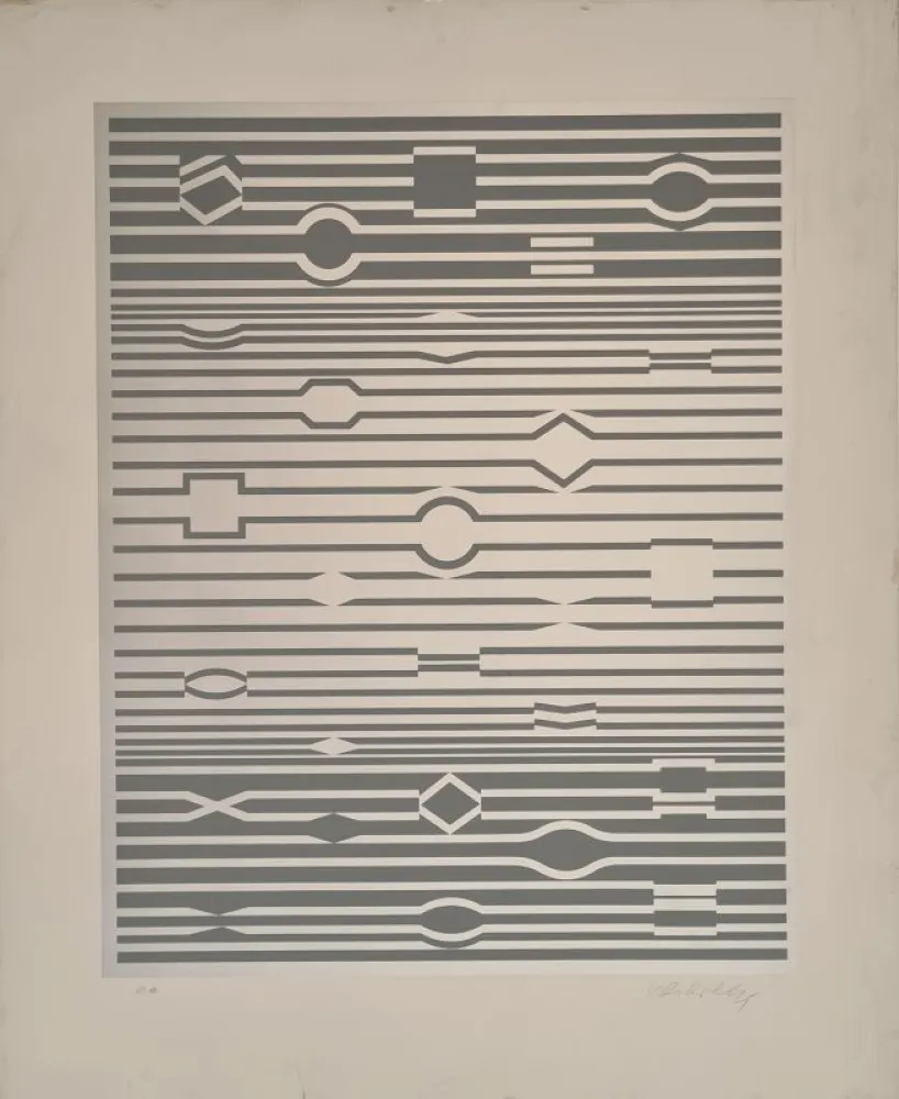 Siebdruck Vasarely - Mar-Kab 