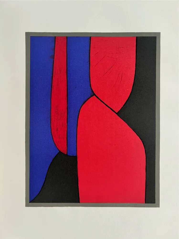 Lithographie Vasarely - Ménerbes