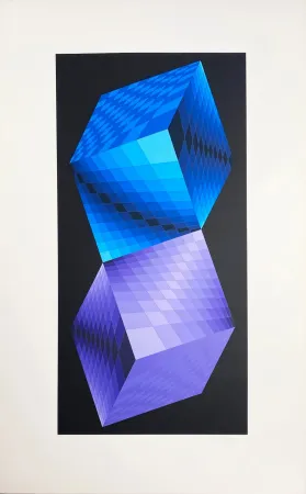 Siebdruck Vasarely - Meta