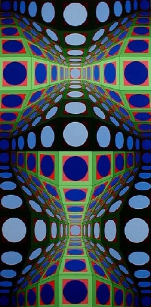 Siebdruck Vasarely - Pava