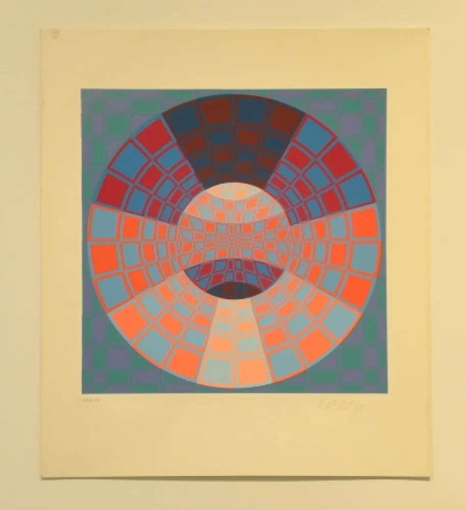 Siebdruck Vasarely - Pixis