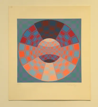 Siebdruck Vasarely - Pixis