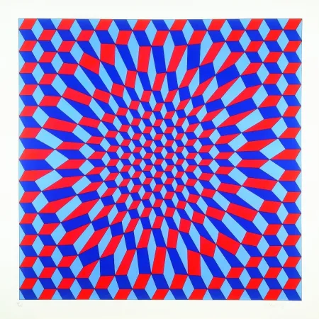 Siebdruck Vasarely - Pok Italie 2