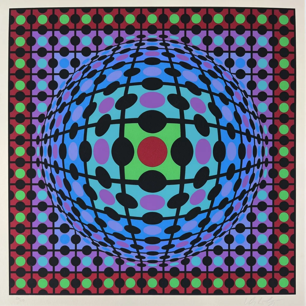 Siebdruck Vasarely - Procion 3