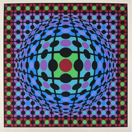 Siebdruck Vasarely - Procion 3