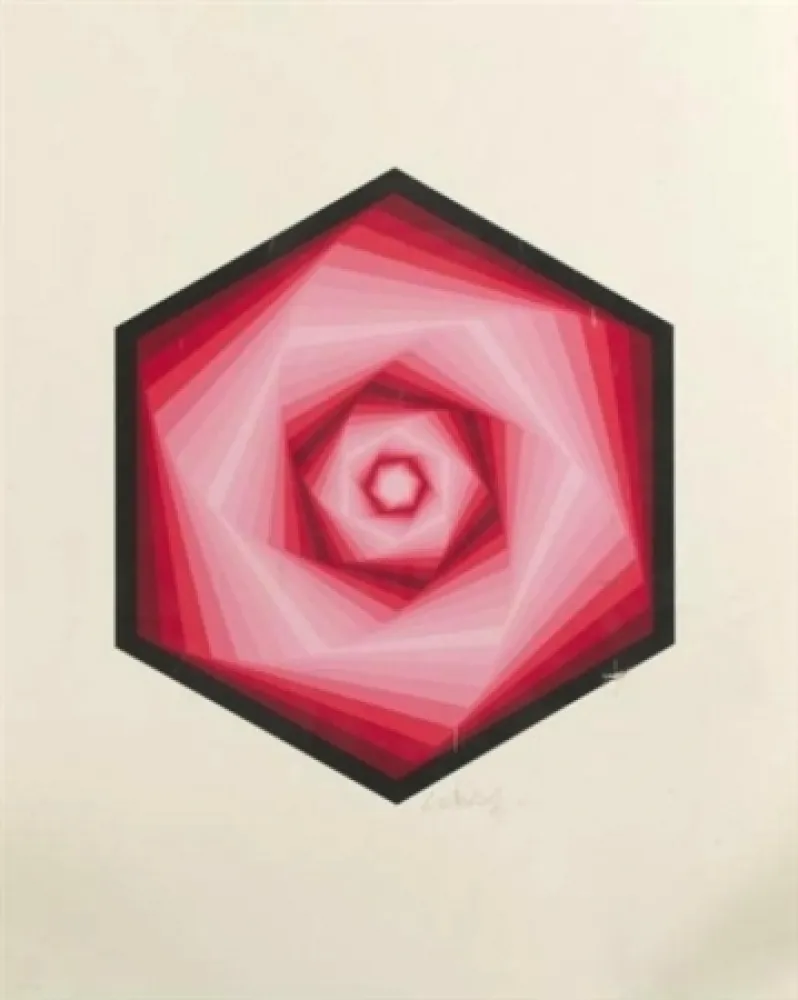 Siebdruck Vasarely - Radau