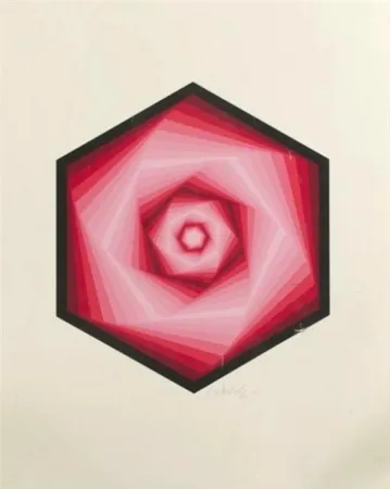 Siebdruck Vasarely - Radau