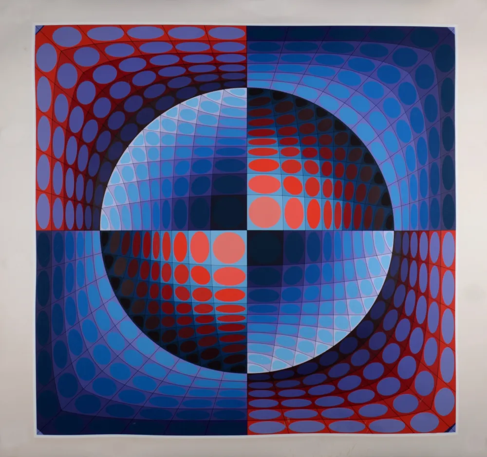 Siebdruck Vasarely - Relat, 1978
