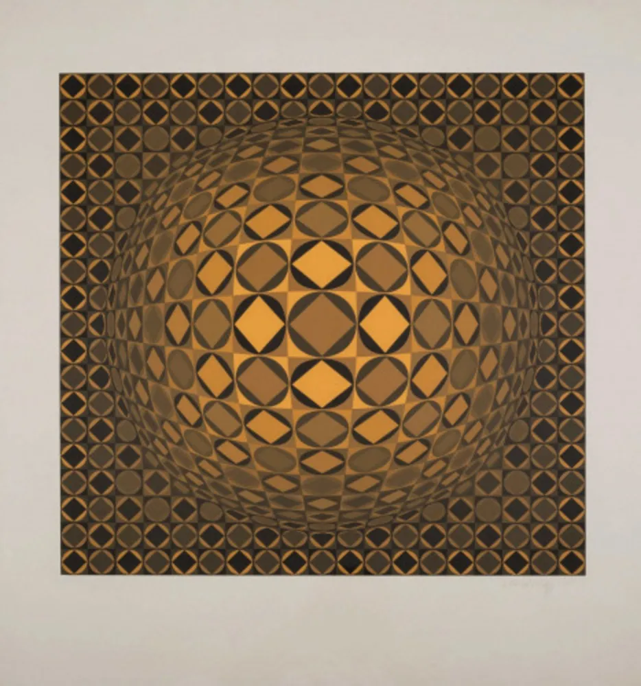 Siebdruck Vasarely - Sann (Benavides 891)