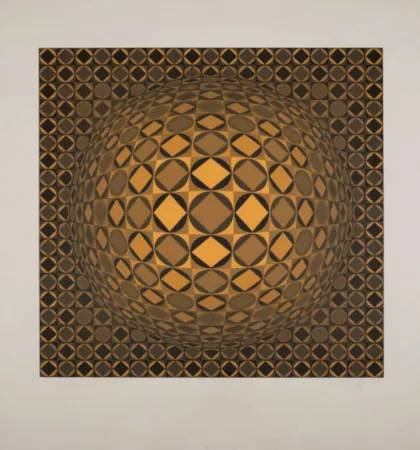 Siebdruck Vasarely - Sann (Benavides 891)