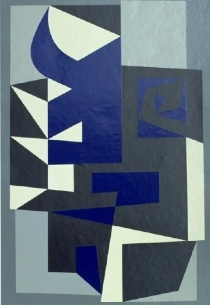Siebdruck Vasarely - Santorin