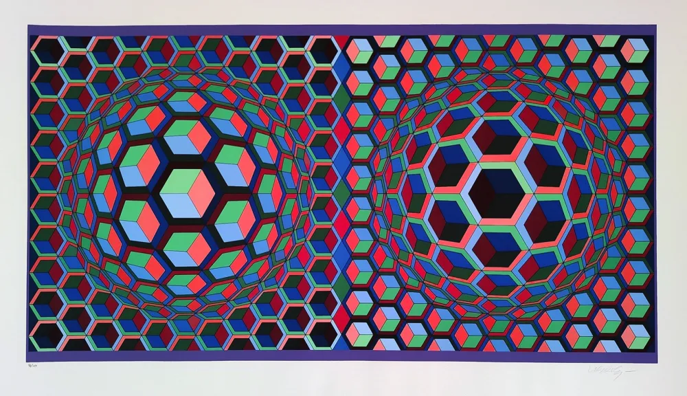 Siebdruck Vasarely - Semiha