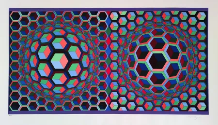 Siebdruck Vasarely - Semiha