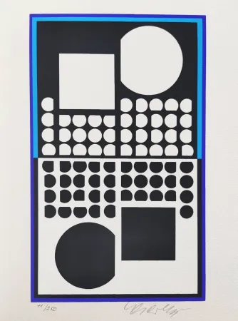 Siebdruck Vasarely - Sicomar