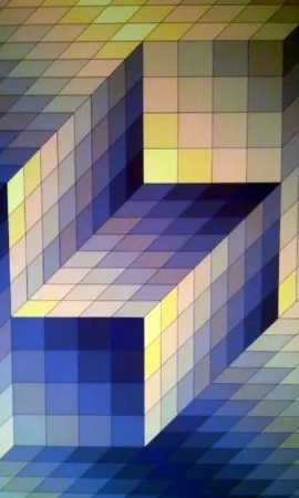 Lithographie Vasarely - S/T