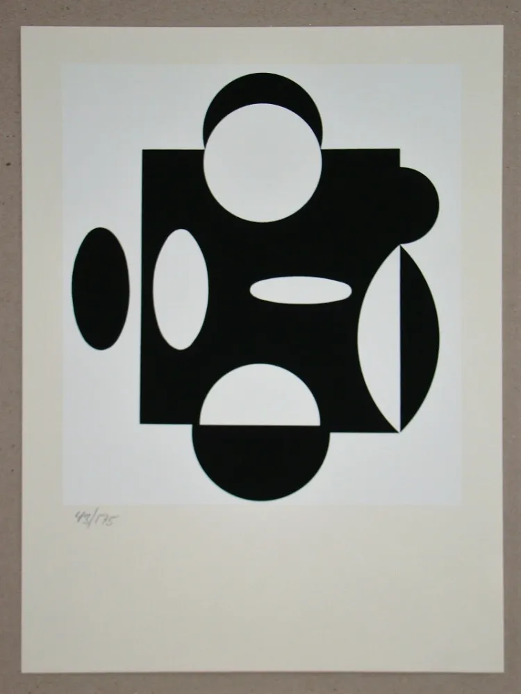 Siebdruck Vasarely - Terreur